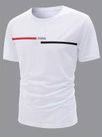 Camiseta De Algodón Puro 100% Para Hombre Estampado De PARIS Cuello Redondo Manga Larga Cómoda Y Casual Para El Verano - details 23