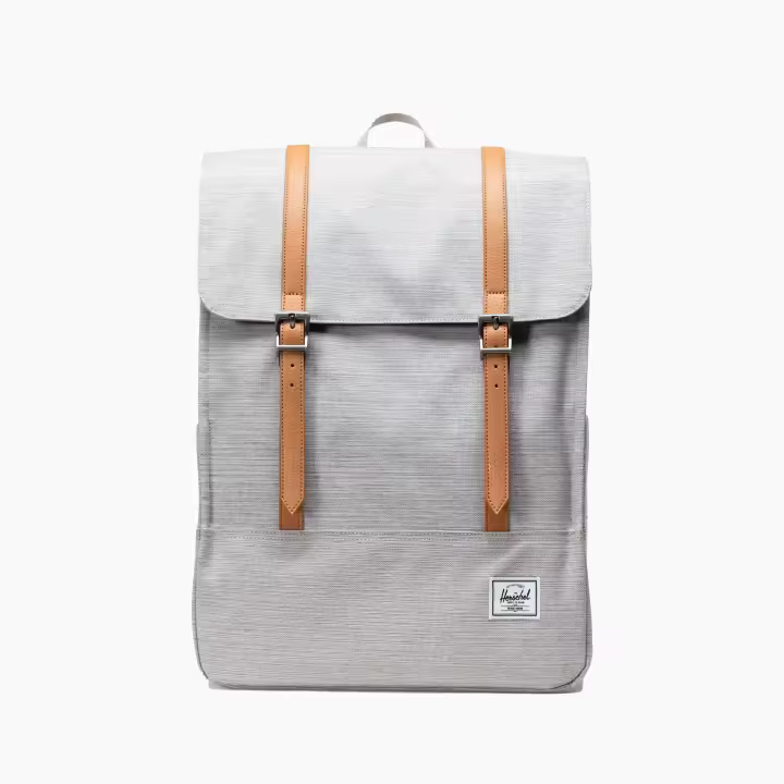 Sabas Shop Mochila Herschel Survey Gris Claro - Asas Acolchadas - Funda Interna - Cierre Magnético - 1
