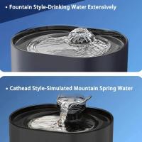 Fuente De Agua Para Gatos Con Filtro Y Bomba Eléctrica USB Silenciosa Dispensador De Agua Para Mascotas Auto Recirculante Forma De Oreja De Gato - details 2