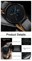Reloj Deportivo Para Hombre 2pcs Set Moda Reloj De Pulsera De Cuarzo Negocio Casual Reloj De Lujo Para Hombre Relogio Masculino - details 2