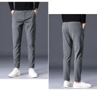 Pantalones Casuales Para Hombre Primavera Verano Delgados Y Elásticos Alta Calidad Pantalones Jogger Rectos Negros Grises Azules Marcas Coreanas - details 7