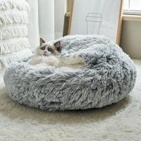 Cama De Gato Invierno Con Peluche Larga Almohadilla Redonda Para Mascotas Pequeñas Saco De Descanso Para Perro Pequeño 2 En 1 Casa De Gato Y Bolsa De Sueño - details 9