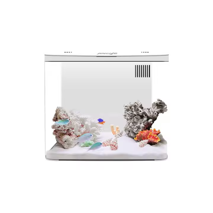 Acuario De 5L Con Bomba Silenciosa Y Lámpara LED Para Oficina Y Hogar Sin Necesidad De Cambio De Agua Ecológico Para Pequeños Peces - 1