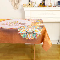 Mantel De Poliéster Para Eid Mubarak Y Ramadán Resistente Al Agua Y a La Grasa Estilo Moderno Decoración Para Restaurante Y Hogar Arte Islámico Rectangular - details 2
