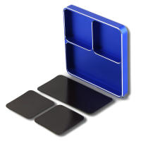 RS Bandeja Magnética Para Tornillos Y Gachas De Aluminio CNC 98*98*11mm Herramienta De Almacenamiento Para Modelos De Coche Barco Avión RC - details 5