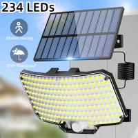 Luces Solares Para Exterior Con Reflector Y 3 Modos De Iluminación Sensor De Movimiento IP65 Impermeables Para Jardín Patio Luz De Pared Moderna LED Autónoma Incluida - details 0