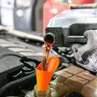 Funel De Estem Largo Para Automóvil Herramienta De Rellenado De Gasolina Y Aceite Para Motor De Motocicleta Y Taller De Automóviles Accesorios De Auto Color Orange - details 2