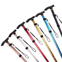 Bastón Telescópico De Aleación De Aluminio Para Caminar Y Acampar Batea De Hierro Plegable Para Ancianos Bastón De Apoyo - details 3