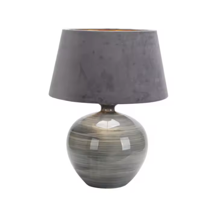 Fabrilamp - Sobremesa Betta 1xe27 Gris Brillo 58x45x45 Cm - 1