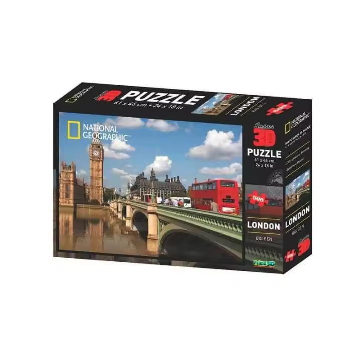 Toy Partner Puzzle 3D Londres National Geographic 500 Piezas - 1