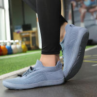 Zapatillas De Caminar Unisex Con Suela De Cero Bajada Y Punta Ancha Hechas De Malla Transpirable Y Material Suave Talla Grande - details 16