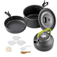 Juego De Cocina Para Camping LISM Para 2-3 Personas Sello Antigoteado Con Vaso De Té Aluminio Plegable Para Picnic Al Aire Libre - details 23