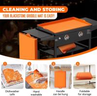 Funda de silicona para plancha de 43,2 cm, resistente al calor, para Blackstone, cubierta de parrilla de 17 pulgadas, protector de cubierta para cocinar al aire libre - details 1