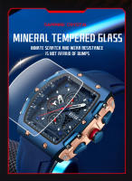 Reloj De Hombre RUIGE Multifuncional En Acero Inoxidable Auténtico Resistente Al Agua Con Brillo Nocturno Moda Trendy - details 6