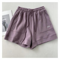 Pantalones Cortos A-line Amplios Con Cinturón Ajustable Para Mujer Estilo Coreano Casual Versátil Para El Hogar Y Deportes - details 20