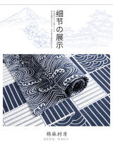 Cortina Japonesa De Algodón Lino Para Cocina Y Sala De Estar Cortina De Viento Cortina Corta Partición De Puerta Estilo Japonés Y Coreano - details 1