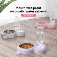 Juego De Tazas Para Gatos Con Dispensador Automático De Agua Y Alimento Para Mantener a Su Mascota Hidratada Y Satisfecha - details 9
