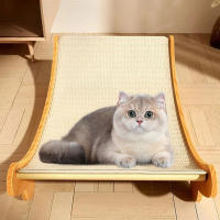 Alfombrilla De Rasguño Para Gatos Hecha De Madera Resistente Y Desmontable Con Cama De Descanso Para Gatos Juguete De Moler Para Gatos Y Gatitos - details 0
