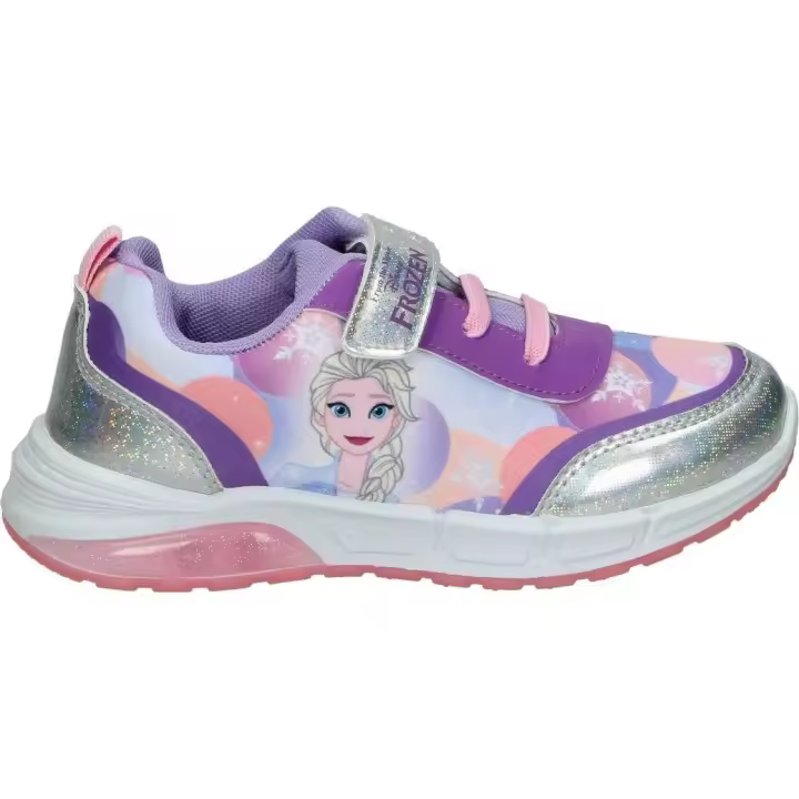 LEOMIL | Zapatillas Con Velcro FROZEN – Deportivas Infantiles Diseño de Princesa Frozen con Licencia Oficial – Color Rosa – Zapatilla Deportiva Niña Cómoda y de Alta Calidad – Sneaker de Velcro y Cordones – Máxima sujeción – Modelo FZ012895 - 1