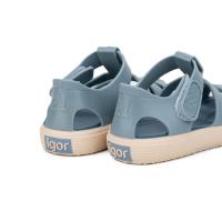 Igor sandalias cangrejeras para el agua con velcro mod. Bay con plantilla extraíble en color azul océano - details 4