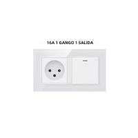Enchufe De Pared Israël 16A 4000W 1 2 Gang 1way Con USB TipoC Puertos 86/146/147 Salidas Panel De Vidrio Enchufes Estándar Para Uso Residencial Y General - details 4