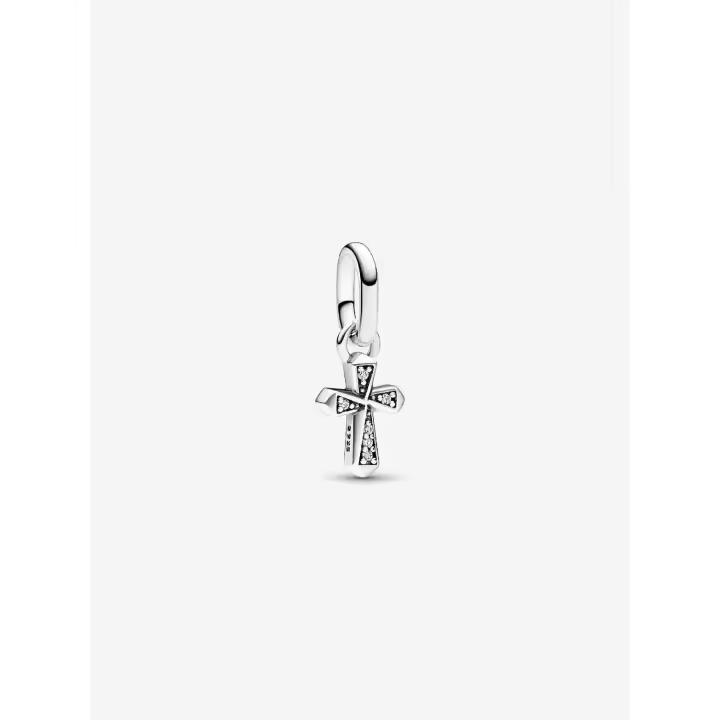 Pandora - Charm Colgante mini with brilliant Cruz de Pandora ME - Plata de Legislación - 1
