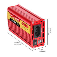 Inversor De Energía Portátil Para Coche TATALIKEN Brazil Socket DC 12V/24V a AC 110V/220V 600W/1500W/2000W/2500W Accesorios De Auto - details 2
