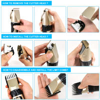 Recortadora De Pelo Para Perros Y Gatos USB Recargable Set De Peluquería Para Mascotas Apto Para Perros Gatos Conejos Color Oro Y Rosa - details 7