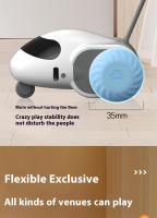 Juguete Interactivo Para Gatos Smart Auto-Running Coche Con Detección De Obstáculos Durable Para Juego En Interiores - details 9