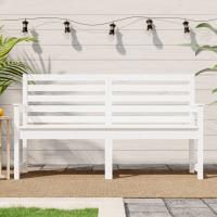 vidaXL Banco de jardín madera maciza de pino 159,5x48x91,5 cm en color Pino natural/Pino negro/Pino gris y más - details 3