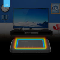 Teclado Retroiluminado Con Pantalla Táctil Air Mouse Y Touchpad LED Colorido Wireless Con Receptor USB Ajustable Brillo - details 5