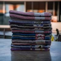 Mercatienda.es Paños de Cocina de Algodón 100% Premium: Bordados con Diseños de Rayas Oscuras y Frutas, Hechos en Portugal - Pack de 6/12 Unidades - details 1