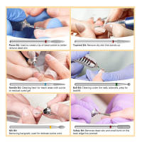 Set De 6 Piezas De Cuchillas De Perforación Para Uñas Con Bit De Diamante Para Taladro 3/32 Herramientas De Arte De Uñas - details 3