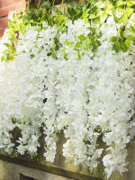12pcs Guirnalda De Flores Artificiales De Wisteria Colgante Vinatera De Seda Para Decoración De Hogar Y Bodas Exterior - details 3