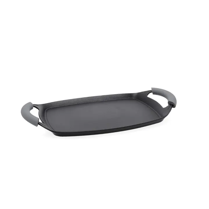 QUID PLANCHA ASAR ÉBANO 36x23 CM - ALUMINIO FUNDIDO - INDUCCIÓN - 1