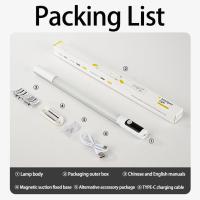 Lámpara Nocturna Con Sensor De Movimiento LED Recargable Tipo C Luz Para Armario Y Cocina Con Pantalla Digital - details 12