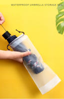 Bolsa De Almacenamiento Translúcida Mate Para Paraguas Reutilizable Portátil Con Cierre De Cordón Organizador De Hogar - details 0