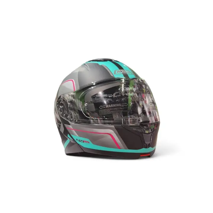CASCO MODULAR NZI COMBI 3 DUO ORBE NEGRO ANTRACITA TURQUESA - 1