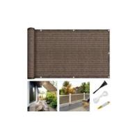 Pantalla de privacidad para Balcón-Pantalla DE PRIVACIDAD DE Balcón con ojales, atadas de cables y Cordones, Pantalla DE PRIVACIDAD anti UV waterproof Ant para Balcón Terraza-Jardín 0,9x5m - details 4