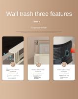 Bandeja De Papel Plástico Para Cocina Y Baño Con Almacenamiento En Pared Montaje En Pared Flip-Top Capa Superior Simple - details 5