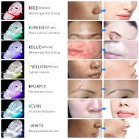 Mascarilla Facial con luz LED para cuello, máscara de terapia de luz LED para rejuvenecimiento de la piel, antiacné dispositivo de belleza, masajeador firme de estiramiento Facial, 7 colores - details 1