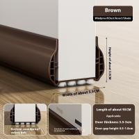 1pc Sellador De Puerta PVC Isolante Aislante De Viento Y Ruido Para El Bajo De La Puerta Cubierta De Polvo Y Silencio - details 4