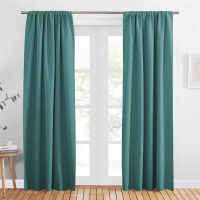 Living Room Curtain – Thermal Blackout Curtains, Anti-Cold Insulated Indoor Draperies for Living Room, Bedroom, Girls Boys Child, Green Sage, L 140 x H 280 cm, 2 Pieces - details 1