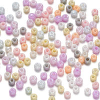 Cuentas De Vidrio Sobre Para DIY 10g Lote De 4mm Colores Jalea Redondas Espaciadoras Para Pulseras Collares Joyería - details 3