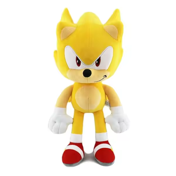 Peluche de Super Sonic de 11.8 pulgadas, suave, para niños (FMY), amarillo - 1