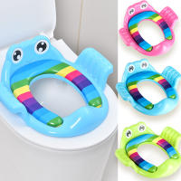 Asiento de inodoro para niños, inodoro auxiliar de entrenamiento para niños pequeños, inodoro acolchado, inodoro de mano grueso y cómodo para bebés - details 7