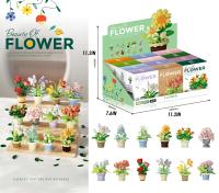 Juego De Construcción De Micro Bloques De Flores DIY Set De Decoración De Escritorio Para Niños Juguetes De Artesanía De Plástico Unisex - details 1