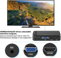 Reproductor De Medios HD 4K Video 1080P H.264 USB HDD Para Transmisión Publicidad Exhibición Salida AV/HD-MI/VGA Incluye Control Remoto - details 7