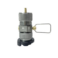 Adaptador De Convertidor De Gas Butano Para Camping Tanque Interchangeable Ahorro De Gas Shifter Refill Adaptador Plano Material De MetalTitanio - details 4
