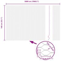 vidaXL Valla Hexagonal Acero galvanizado 5000 x 0.05 x 140 cm Duradera - details 7